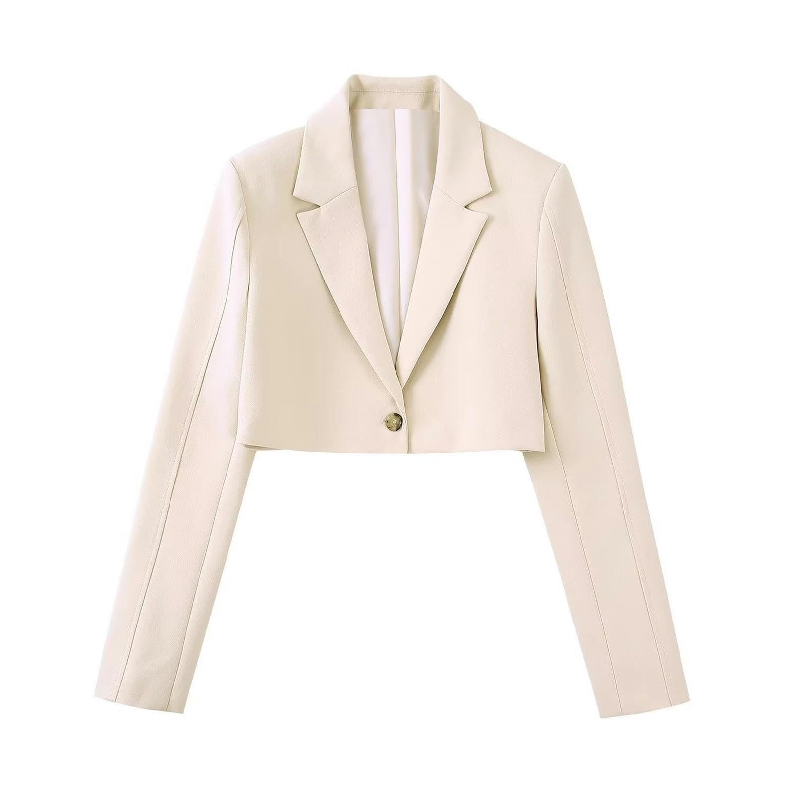 Blazer court décontracté ensemble jupe-culotte costume mode femme M