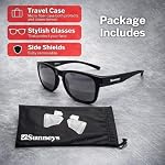 Safety Lunettes de soleil ANSI Z87 Anti-Fog UV Protection pour la chasse, le tir & Lentille ombrée non glissante avec boîtier