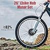 CUBELLIN 36V 350W Electric Bike Conversion Kit 26" Front Wheel E-Bike Motor Hub Motor Set 5 Speed Adjustable 35 Km/H Electric Bicycle Kit with LCD Display Controller #3