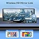 10,26 Zoll 4K Wireless Carplay Display Android Auto Display,Autoradio Kabelloses Carplay Bildschirm,Android Auto Bildschirm mit AUX/FM,Dash Cam,Rückfahrkamera,Mirror Link,Bluetooth für alle Fahrzeuge
