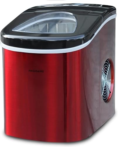 Miniatura 4 de FRIGIDAIRE RIC117-SSRED Máquina de hielo de acero inoxidable Mediano, Rojo S/S