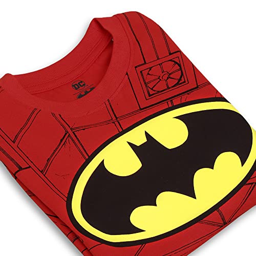 Image of Kidsville Batman Printed Regular Fit Yellow Cotton Boy's T-Shirt