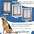 Plexidor Performance Door Mount Pet Doors - with Lock and Key - Energy Efficient Two Panel - White
