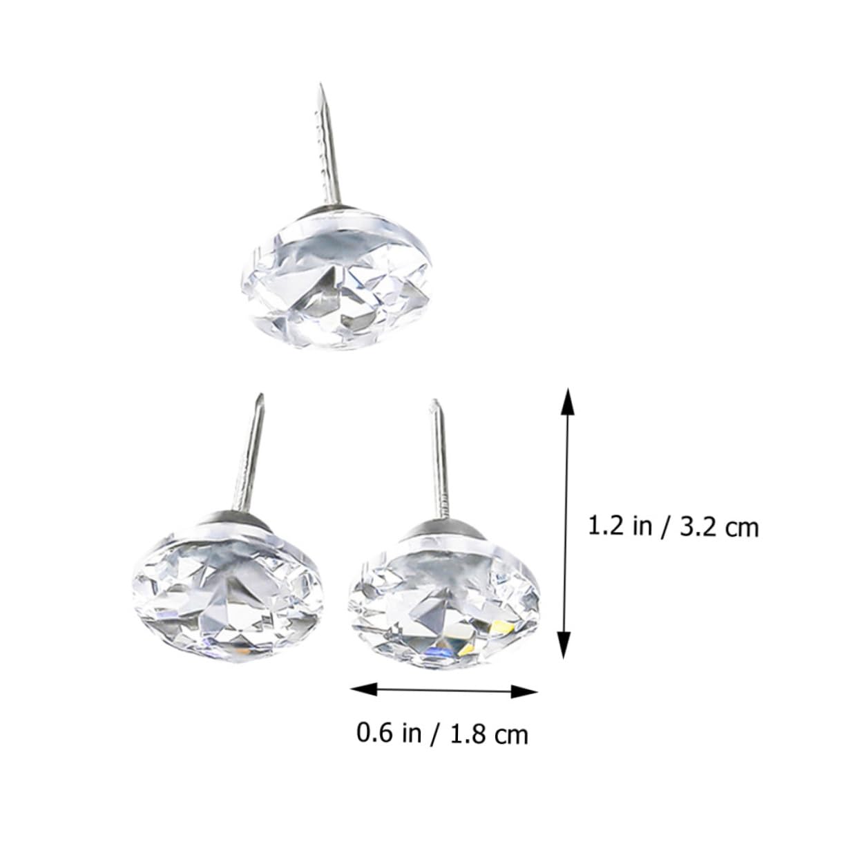 Operitacx 5 Sätze Dekorative Push Pins Möbelknöpfe Für Sofas Wanddekoration Hochwertige Polsternägel Für Korktafeln DIY Projekte Und Möbelverschönerung 30 Stück * 5
