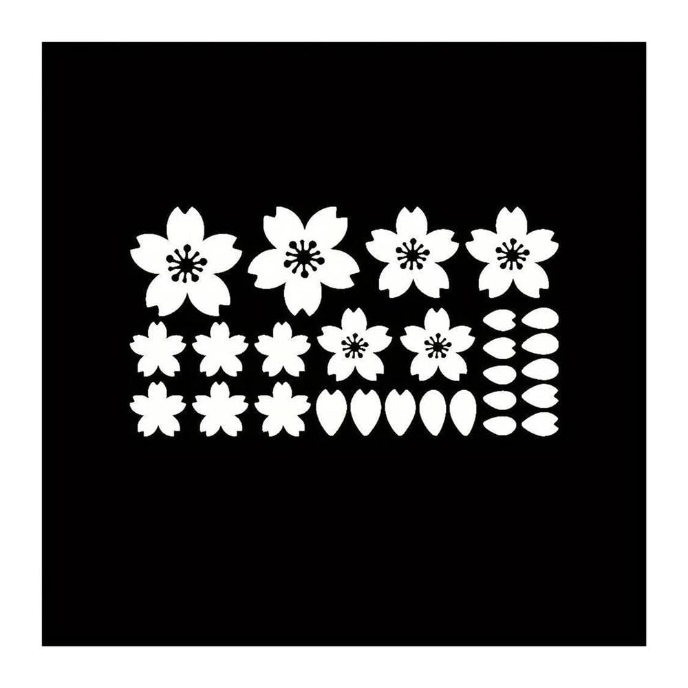Sakura Waterproof Vinyl Decals for Car Motorcycle Windshield Windows
