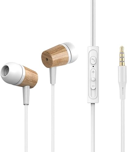 Pingxia Cuffie Auricolari Cuffie Auricolari Cablati con Microfono Auricolari Leggeri con Cuffie in-Ear con Controllo del Volume per telefoni cellulari  MP3  Computer