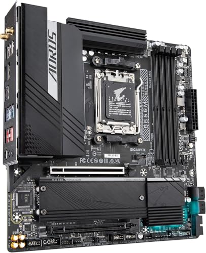 Image of Micro Center AMD Ryzen 7 7700X CPU Processor Bundle with GIGABYTE B650M AORUS Elite AX Gaming Motherboard (AM5, Micro-ATX, DDR5, PCIe 5.0 M.2, USB 3.2 Gen2X2 Type-C)