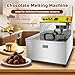 12.4L Commercial Chocolate Melting Pot, Fountain & Melting Tempering Machine, 1200W Hot Chocolate Heater with Vibration, 8kg/Batch for Home and Professional Use,110V