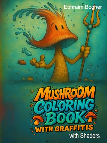 Mushroom coloring book with shaders et effets de relief pour colorier facilement - 2