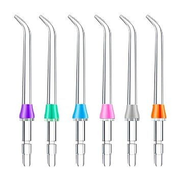 Flosser Replacement Tips for Waterpik Water Flosser, High-Pressure Water Flosser Tip Replacement, Compatible with Waterpik Oral Irrigator 6-P