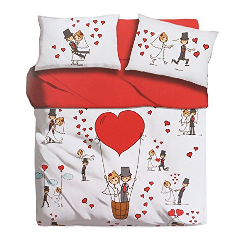 I Love Sleeping Completo Lenzuola Honeymoon