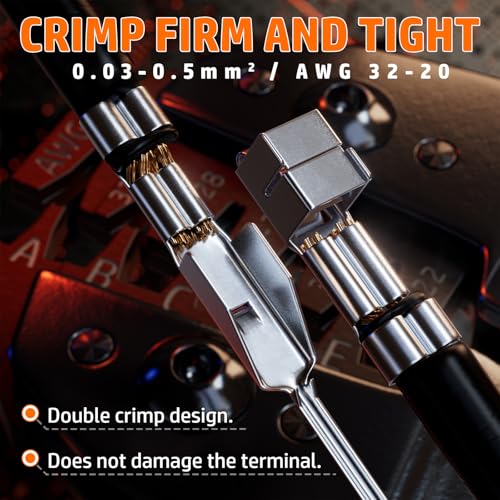 PEBA Crimping Tool and JST Connector Kit - 14 Types of 2.5 mm JST-SM Connectors & Crimp Pins, 2/3/4/5/6/7-Pin JST Housings and Contacts, for DIY Electronics - Suitable for 0.03-0.5 mm² Wires