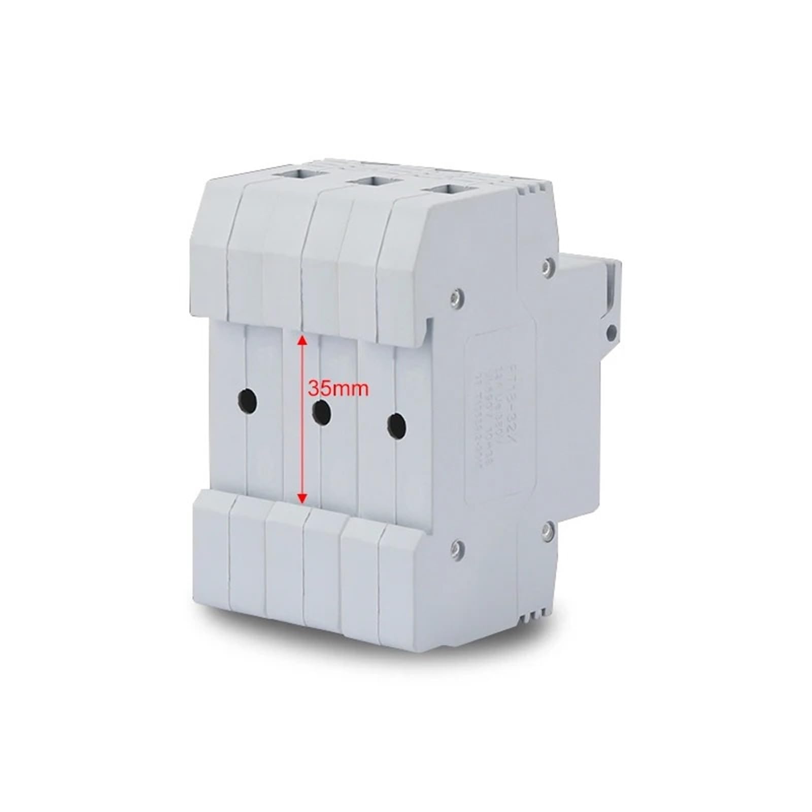 RT18-32X 1P 2P 3P 4P uchwyt bezpiecznika montowany na szynie dolny adapter 380V-500V 500V z bezpiecznikiem ceramicznym RO15 10x38mm (16A)