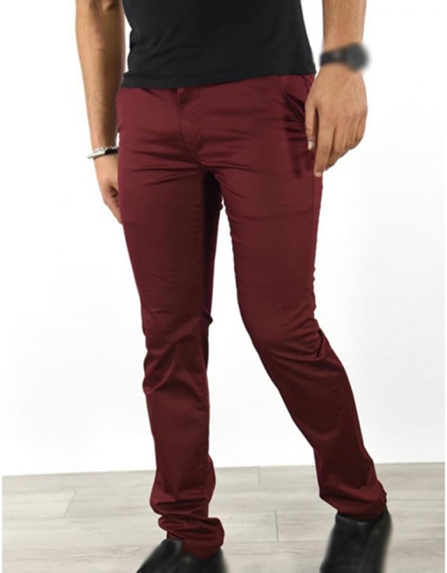 [lsjdln] チノパン メンズ スキニーパンツ ストレッチ メンズファッション カジュアルパンツ チノパンツ コットン カラーパ