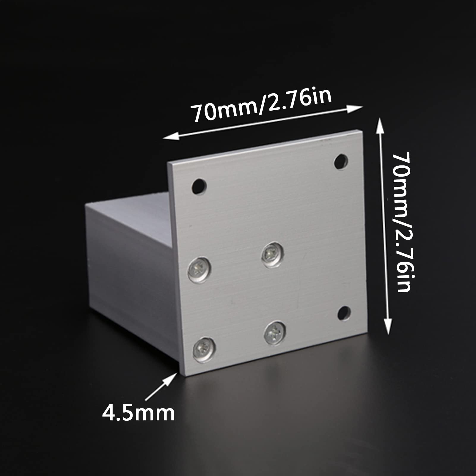 Nowoczesna metalowa konstrukcja kwadratowa ze śrubami do samodzielnej wymiany na różnych meblach(12cm/4.72in)