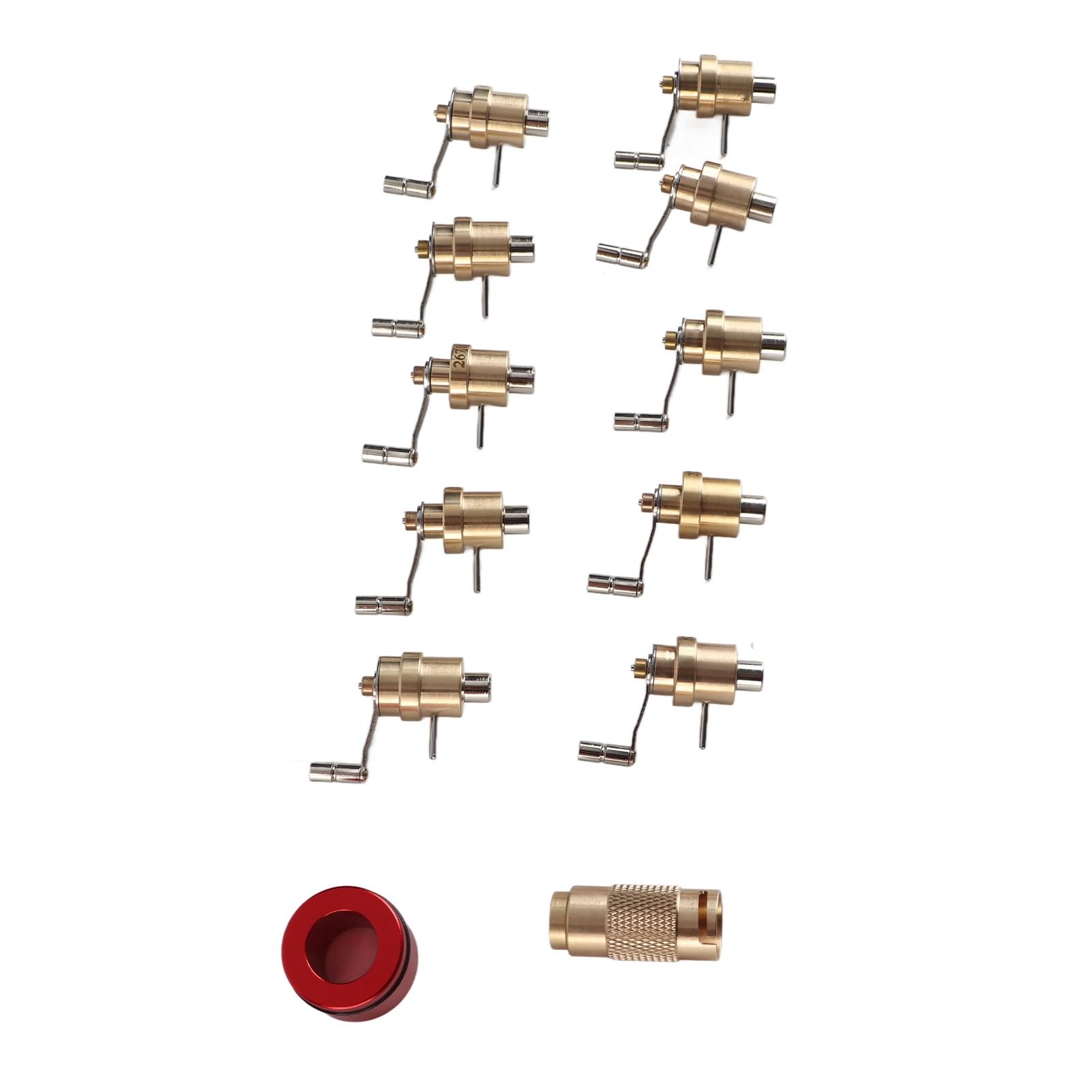 Kit de enrollador de muelle principal para relojes, herramienta de reparación de relojes con piezas completas de latón para enrollador de muelles y reparación de relojes