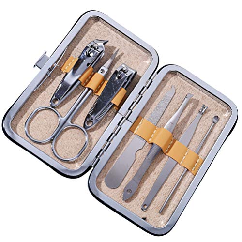 Conjunto de 7 peças de cortador de unha profissional Pretyzoom Kit de cortador de unhas pedicure kit
