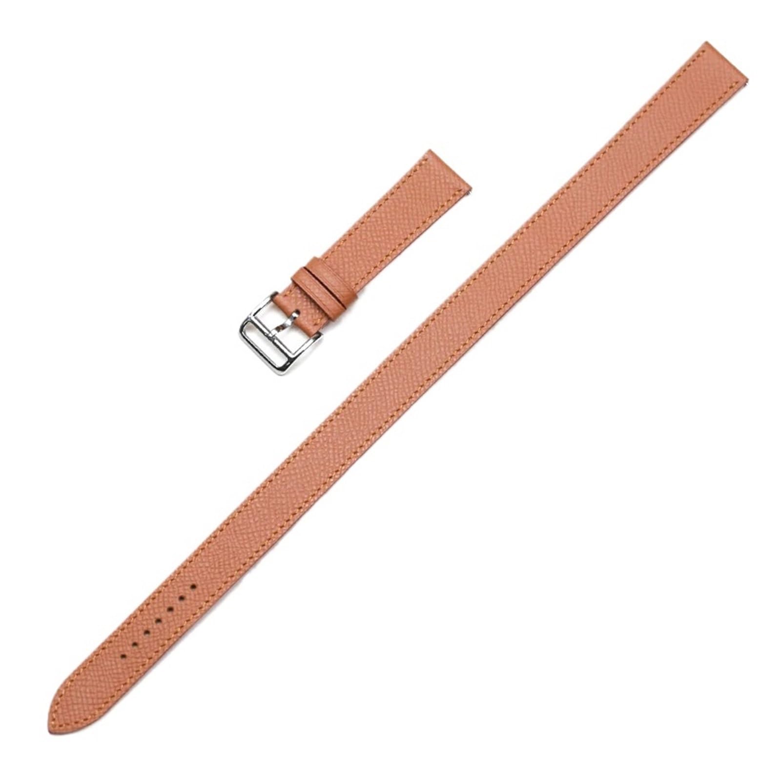 Bracelet de montre en cuir double tour marron 16mm pour montre luxe