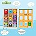 Kids Preferred Sesame Street Wooden Neighborhood Block Set with Storage Case, Toddler Sorting and Matching Blocks