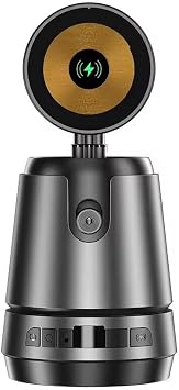 AI Y z Takipli Ak ll  Gimbal Telefon Tutucu, Manyetik Kablosuz  arj Destekli 360  Otomatik D ner Selfie Stand ,  arjl  Telefon Stand , Tripod Uyumlu  erik  retici Vlog Canl  Yay n Aparat