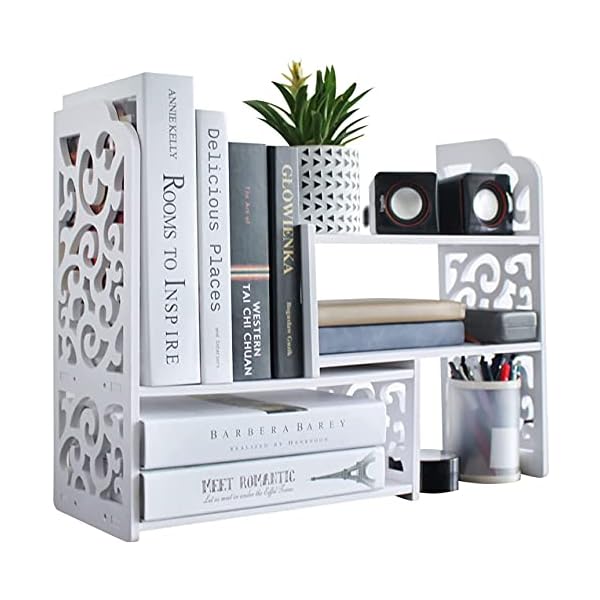 YGYQZ Small Bookshelf for Desktop Storage, Mini Cute Office Desk