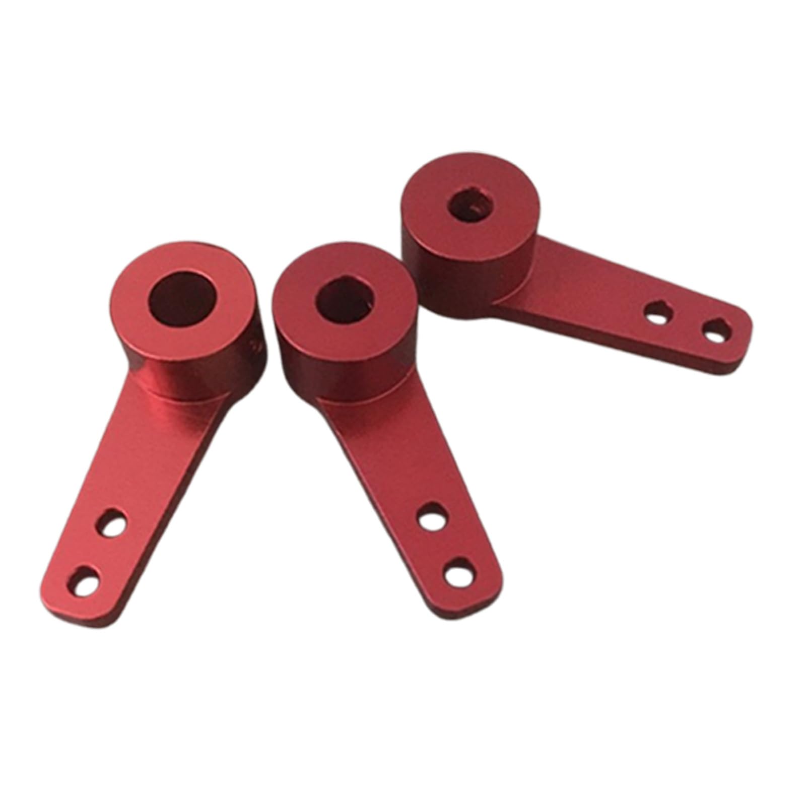 Navna Red 3Pcs Strong Aluminum Servo Linkage Arms With Various Bore Sizes For Accurate Motion Mechanisms Servo Arm Set