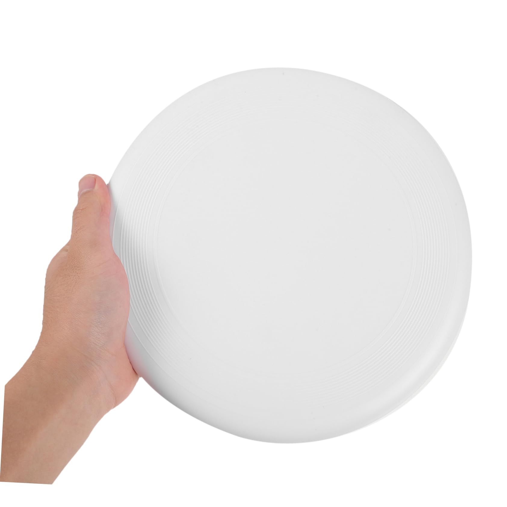 JOINPAYA Outdoor Sports Round Flying Disc Toy Bulk White Interactive Flying Disc Game Safe for Boys and Girls