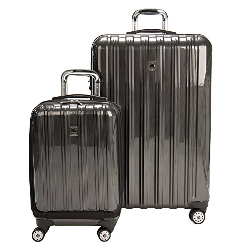 DELSEY Paris Helium Aero Hardside Expandable Luggage with Spinner Wheels, Brushed Charcoal