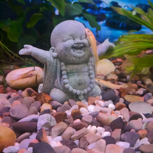 Estatua de Buda de Piedra Zen para Decoración miniatura 5