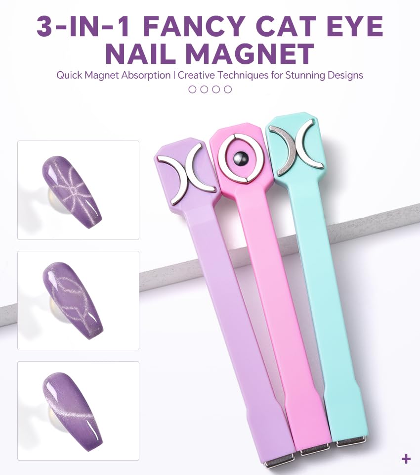 3-in-1 Nail Magnet Tool for Cat Eye 3D Nail Art Strong Suction image 4