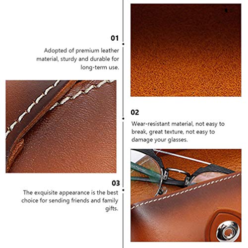 VILLCASE Óculos De Sol Caso de Couro Moda Assista Caixas De Armazenamento Saco de Armazenamento De J