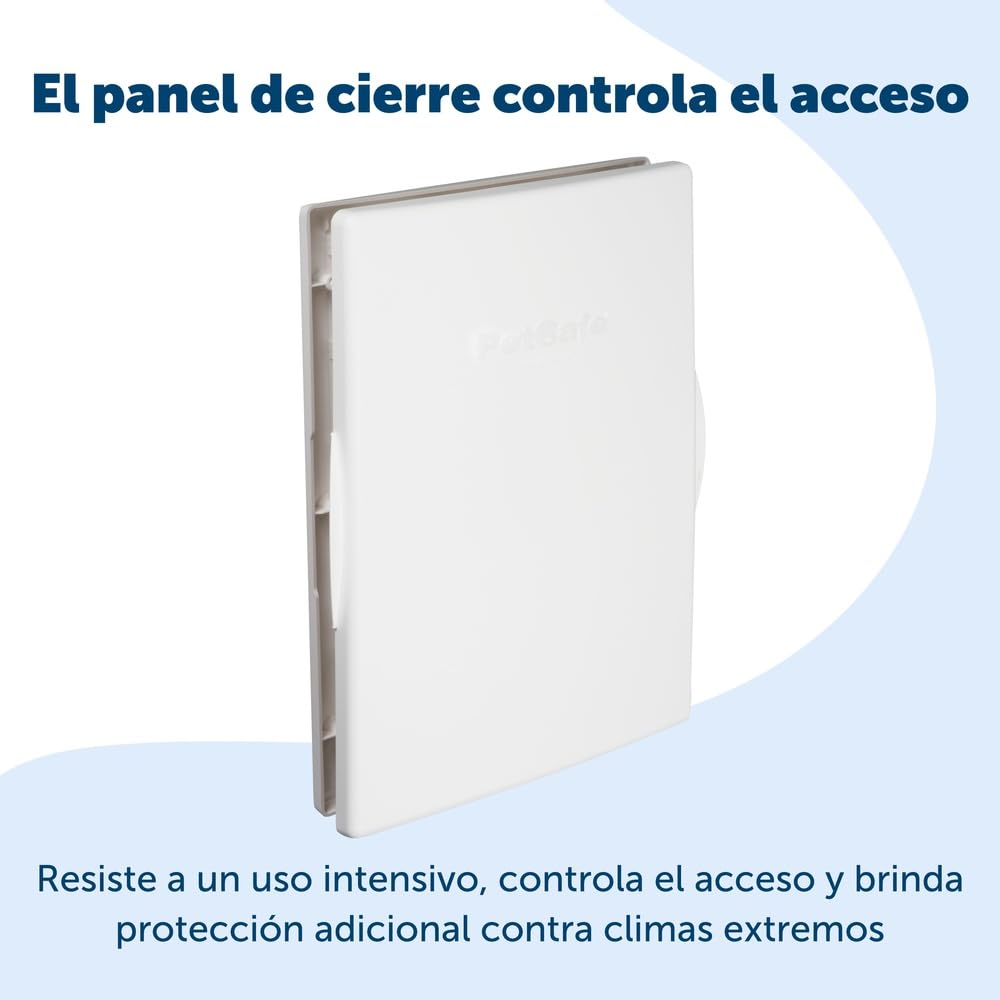 PetSafe Puerta para Mascotas de Climas Extremos - Triple Abertura, Eficiente Energéticamente, Marco Personalizable - Pequeña