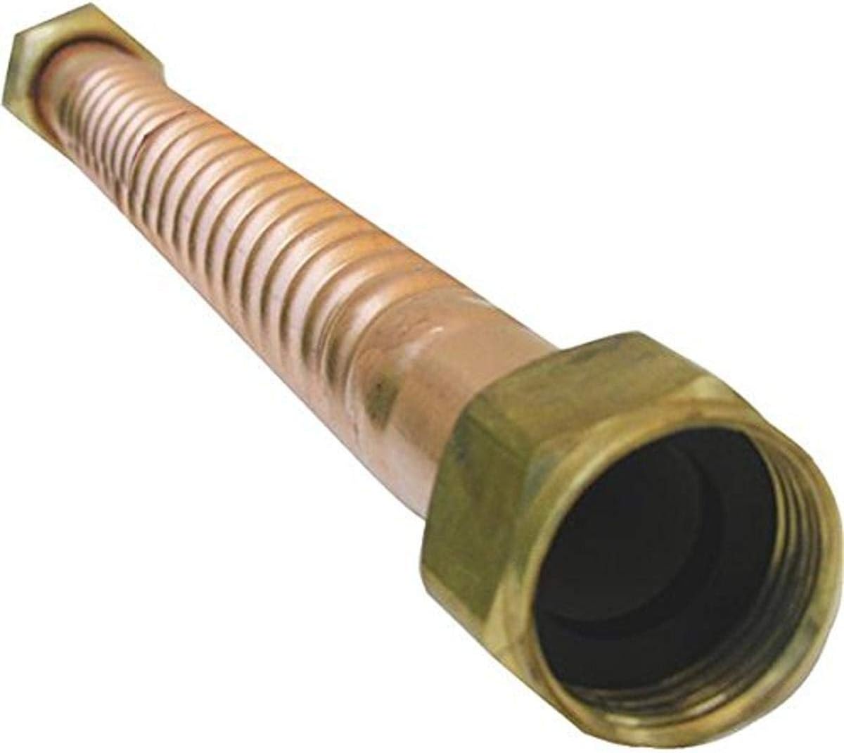 LASCO 10-1355 Water Flex, Corrugated Copper, Brass Nuts, 3/4-Inch Female Pipe Thread by 18-Inch Long
