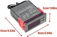 Vista 7 de Controlador digital de temperatura, termostato de control de temperatura, sensor de temperatura, interruptor de control centígrado eléctrico