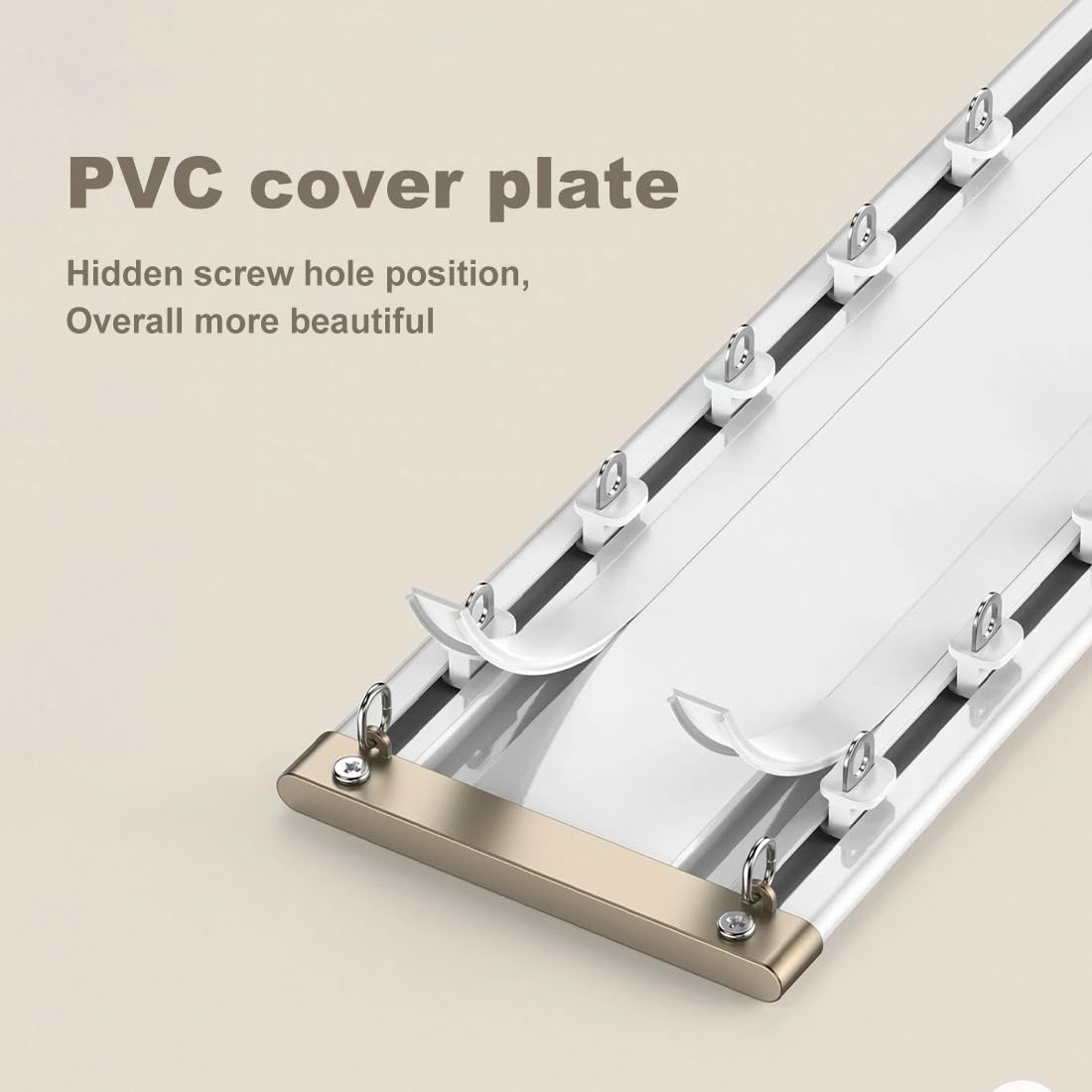 Kit de tringle à rideaux double en aluminium fin – Parfait pour les fenêtres à ouverture vers l'intérieur – Installation facile pour une décoration d'intérieur élégante – Longueur réglable et design