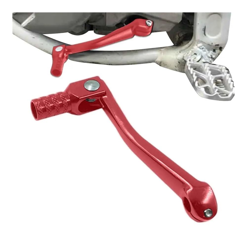 Lutfi Red Foot Gear Lever Foot Shifter Peg Folding Gear Lever For Motorcycle Shifter Lever On-Road Motorbikes Gear Outdoor Riding Motorcycle Modification