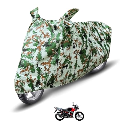 Image of Auto Hub Waterproof Bike Cover Compatible with Yamaha Gladiator Dustproof, UV Protection Two Wheeler Bike Gladiator Cover - Forest