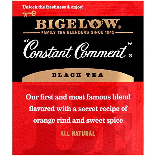 Bigelow Constant Comment Tea 28-Count Box (Pack Of 1) Spiced Premium Black Tea With Orange Peel Antioxidant-Rich Full Caffeine Black Tea In Foil-Wrapped Bags #TOP3