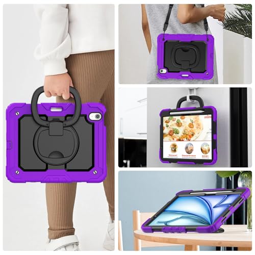 Coque iPad Air 11 M3 antichoc silicone avec protège-écran intégré - 6