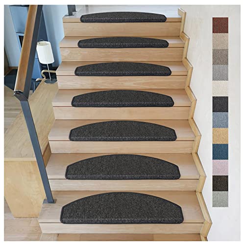 Kettelservice-Metzker Stufenmatten Göteborg Halbrund I in verschiedenen Setvarianten I 65x24x4cm I Anthrazit 1 Stück