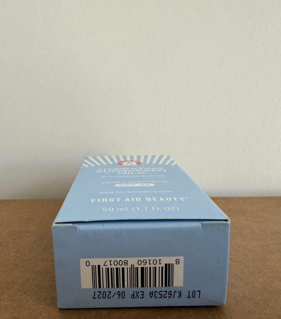 First Aid Beauty - Hydrating Sunscreen Milk with Colloidal Oatmeal, Broad Spectrum SPF 45, Non-comedogenic SPF Formula Helps Nourish Skin with Organic UV Filters & Glycerin, 24-hour Hydration, 1.7 oz | Non-comedogenic, SPF Formula, Helps Nourish Skin - Image 13