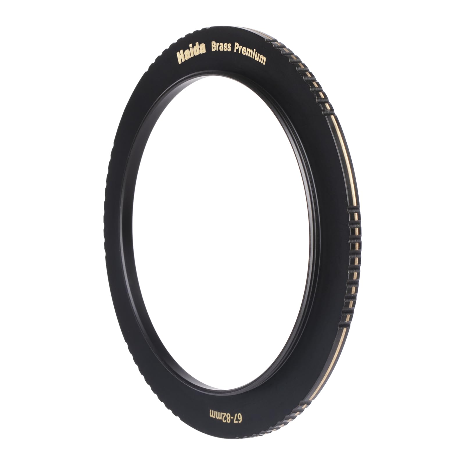 Haida Step-Up-Ring, 67 mm auf 82 mm, Messing-Adapter, 62–82 mm Step-Up-Ring für Filter