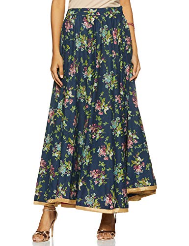 Image of BIBA Women Cotton Straight Kurta Lehenga Suit Set