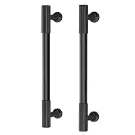 VEHCIL 20 Pack Cabinet Handles, Kitchen Drawer Dresser Pulls, Cabinet Hardware for Cupboard Furniture, Solid Zinc Alloy, Matte Black, 5" Hole Centers