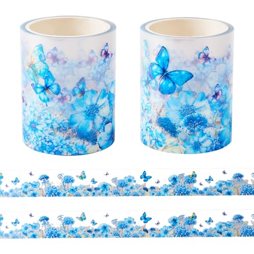 Ruban adhésif Washi floral en PET transparent pour décorer sans taches de colle