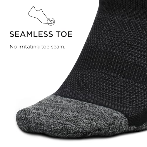 Image of Feetures Elite Light Cushion Mini Crew Sock - Sport Sock with Targeted Compression