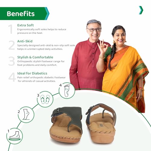 Image of ORTHO JOY Extra-Soft Women's Doctor Ortho Slippers /Flip-Flops For Women