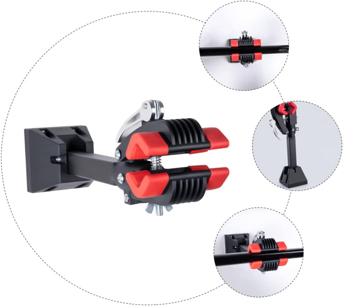 Wall-Mounted Heavy Duty Bike Hanger for Indoor Storage Bike Hook for Mountain and Road Space-Saving for Garages and Homes