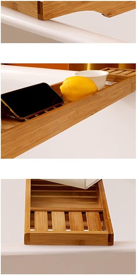 Household Minimalist Bathtub Rack Bathtub Part Bath Pillow Storage Board Bathroom Tray Bathtub Artifact(Style C)
