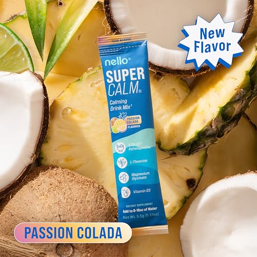 image for Nello Supercalm Drink Mix - Ashwagandha KSM 66, Magnesium Glycinate & 